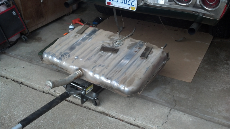 30 minute task took 3 hours and was more difficult than removing the original 40-year-old tank was a few years ago (it leaked)
